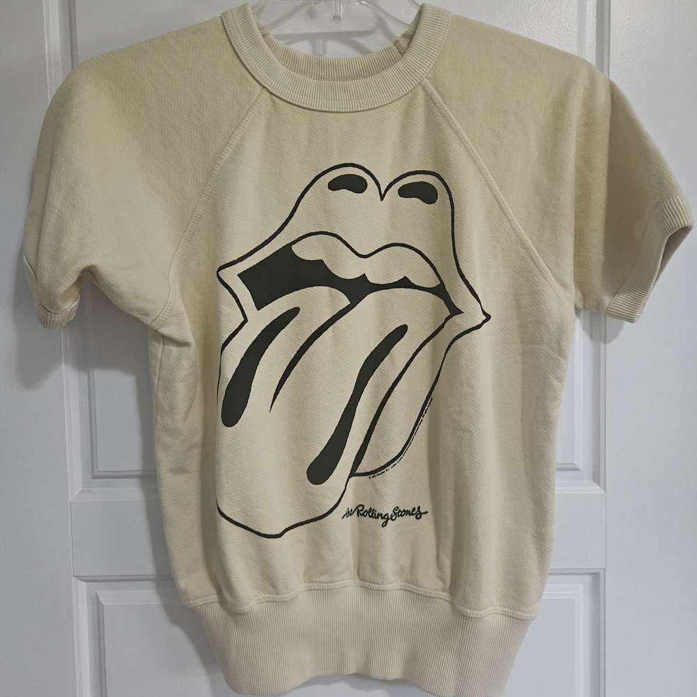 Rolling Stones Cream Short Sleeve with Tongue Graphic by People of Leisure